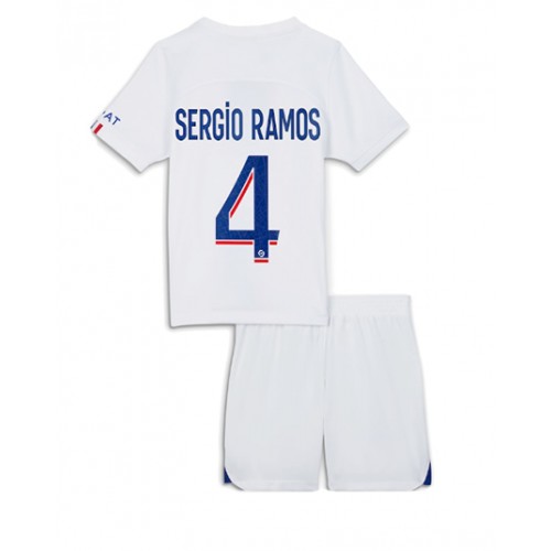 Dres Paris Saint-Germain Sergio Ramos #4 Rezervni za djecu 2022-23 Kratak Rukav (+ kratke hlače)